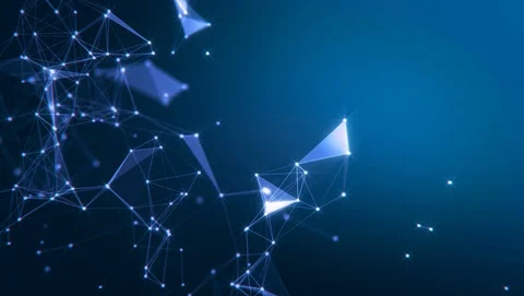 Molecules technology with polygonal shapes. Stock Footage 124830090