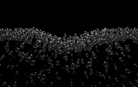 Molecules Under Surface Gather Stock Illustration