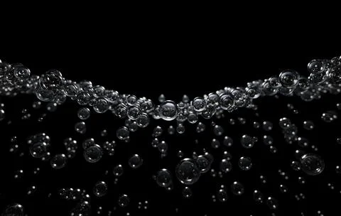 Molecules Under Surface Gather Stock Illustration