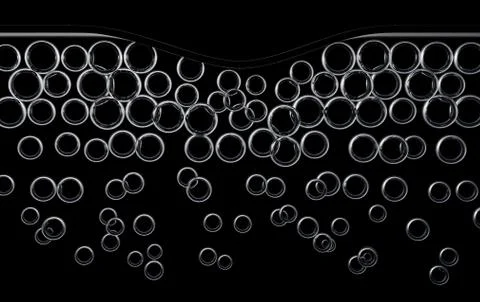 Molecules Underneath Gather Stock Illustration