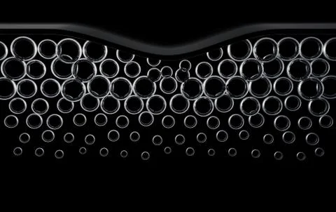 Molecules Underneath Gather Stock Illustration