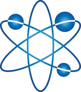 Molekül Logo, Atom, Chemie, Wissenschaft, Labor Molekül Logo, Atom, Chemie. Stock Photos