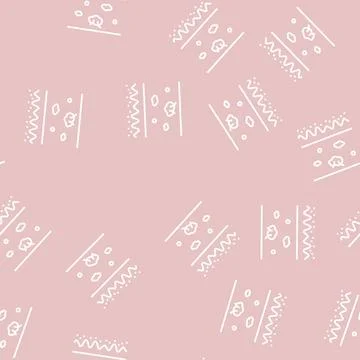 Moles skin line seamless pattern Illustrazione stock