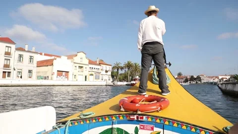Moliceiro in Aveiro Stock Footage 136579223