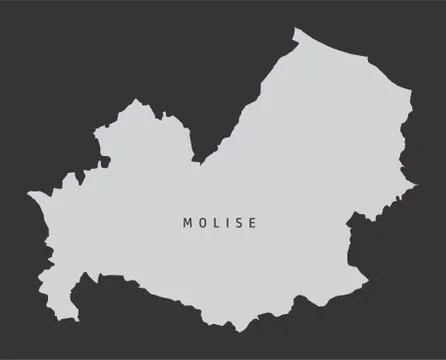 Molise region map Stock Illustration