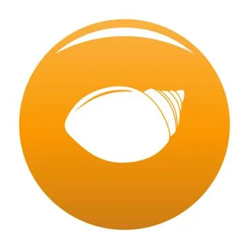Mollusks Shell icon vector orange Illustrazione stock