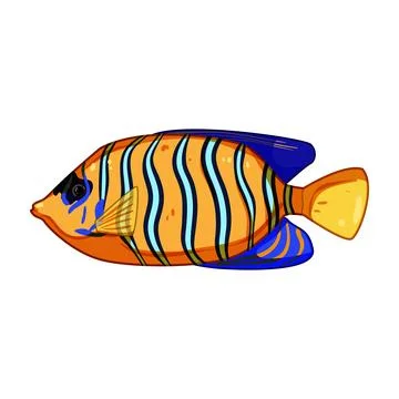 Molly decorative fish cartoon vector illustration Stock Illustration