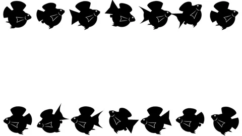 Molly fish frame animation Stock Footage 314295481