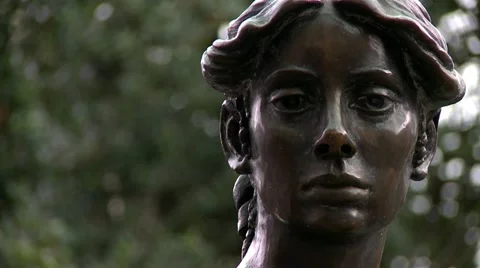 Molly Malone Statue 1 - Pull Focus Stock Footage 10913412