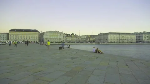 Molo Audace Stock Footage 67098194