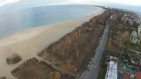 Molo in Sopot, Poland Stock Footage 48062986