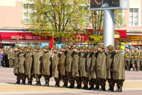 Molodechno, Belarus - May 9, 2015: The celebration of the victory over fascist i Stock Photos
