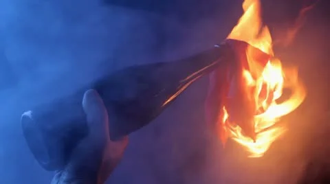 Molotov Cocktail Stock Footage 8927418