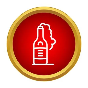 Molotov cocktail icon representing protest and revolution Stock Illustration