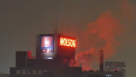 Molson beer building Stockbeeldmateriaal 125549609