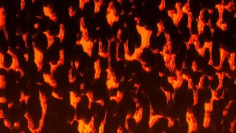 Molten abstract lava background with glowing red-hot texture and organic sh.. 스톡 일러스트