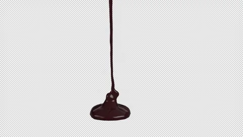 Molten-chocolate-drop-small Stock Footage 335175175