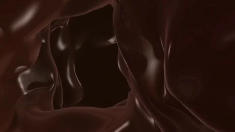 Molten-Chocolate-Flow Stock Footage 316254954
