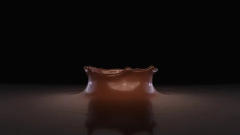 Molten chocolate, slow motion, 4k  choco dropping Stock Footage 87230865