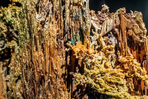Molten copper closeup Stock Photos