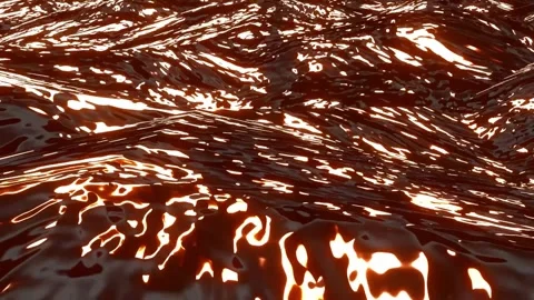 Molten Dark Chocolate Texture Background - 4K Loop Stock Footage 332392433