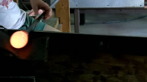 Molten glass; 2 Stock Footage 12304272