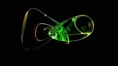 Molten glass smoothly transforms, intertwining into abstract shapes6 스톡 동영상 329503121