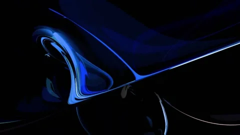 Molten glass smoothly transforms, intertwining into abstract shapes1 库存影片 329503124