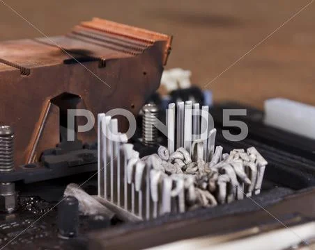 Molten heat sink Stock Photos