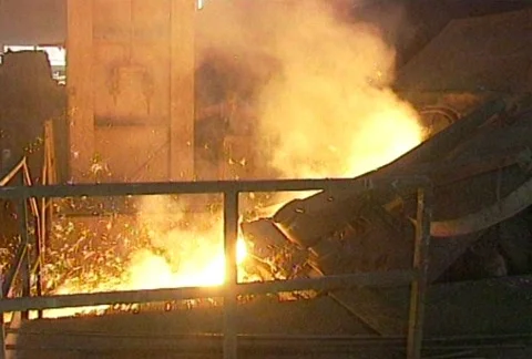 Molten Iron Stock Footage