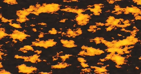 Molten lava background with fire burn on rock ground. Stock Footage 234412913
