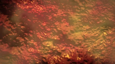 Molten Lava Flow: Dynamic Orange and Yellow Liquid Texture Stock Footage 325253225