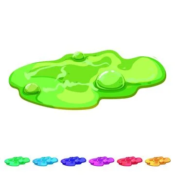 Molten lava puddle cartoon vector graphic イラスト素材
