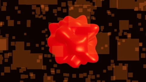 Molten Lava Sphere 4K Video stock 338382797