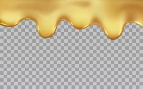 Molten liquid flowing dripping gold Illustrazione stock