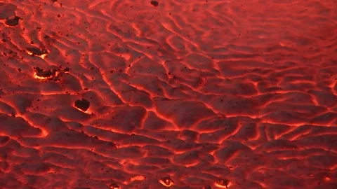 Molten metal close-up. Stock Footage 145198179