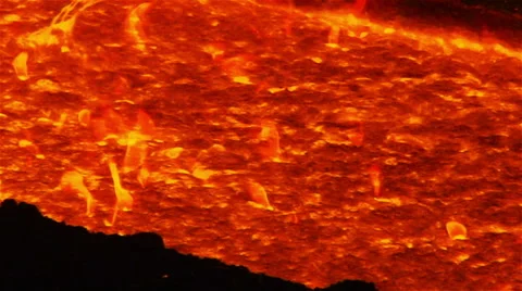 Molten metal closeup Stock Footage 54685299