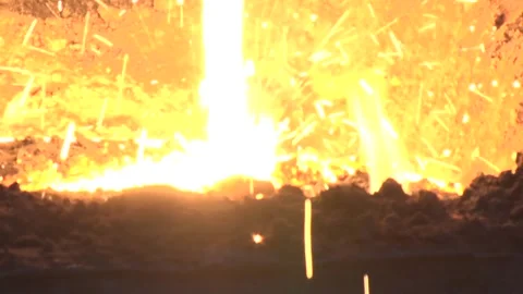 Molten metal Stock Footage