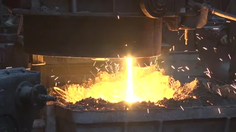 Molten metal Stock Footage 140327547