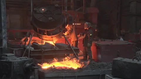 Molten metal Stock Footage 140327549