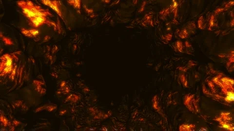 Molten Rock Tunnel 库存影片 5502935