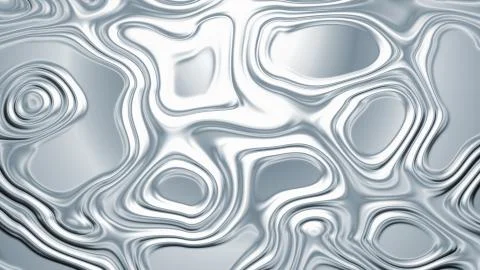 Molten silver metal surface Illustrazione stock