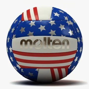 Molten USA Flag Volleyball 3D Model