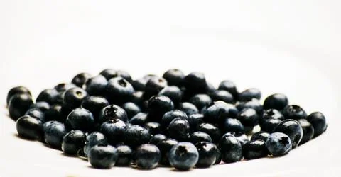 A moltitude of blueberries Stock Photos