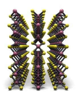 Molybdenum disulphide Illustrazione stock