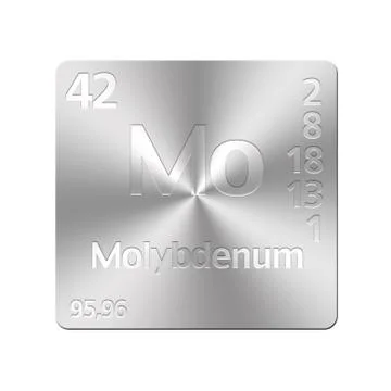 Molybdenum. Stock Illustration