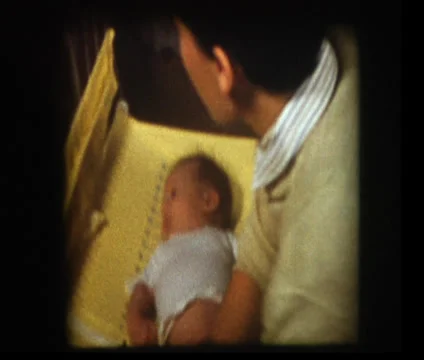 Mom cleans infant Stock Footage 33832342