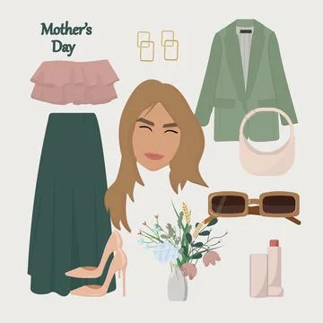 Mom day Stock Illustration