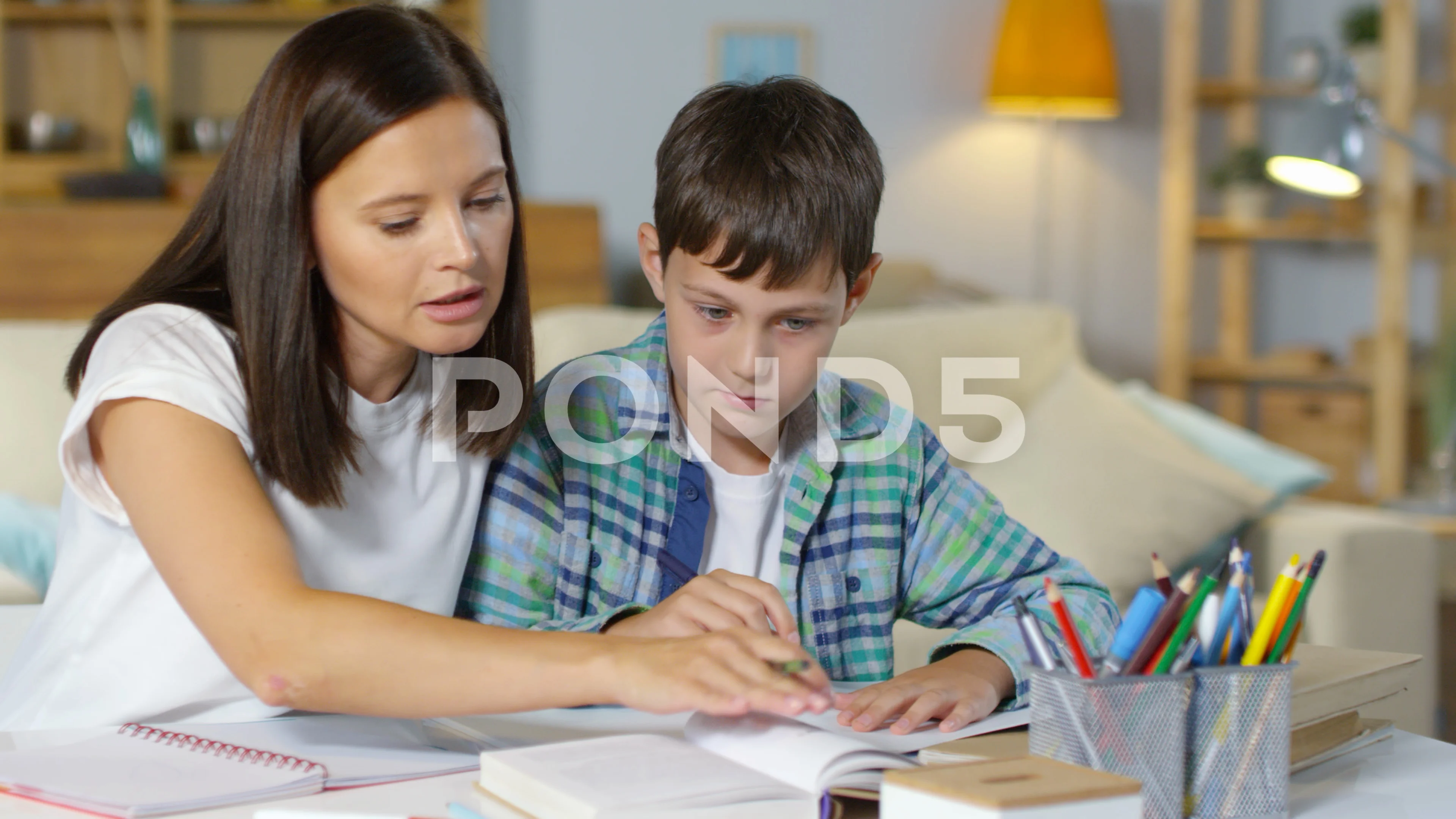 Mommy Helping Son Telegraph