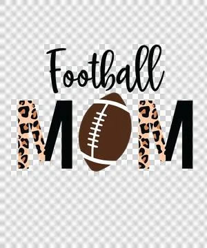 Mom Leopard Black Print Text With Variation A Stock Illustration